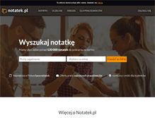 Tablet Screenshot of notatek.pl